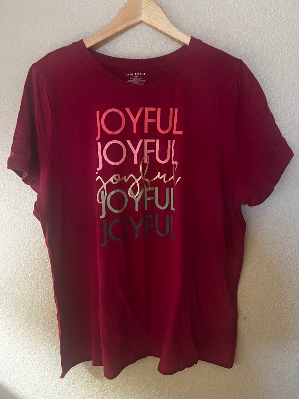 Lane Bryant "Joyful" Print T-Shirt